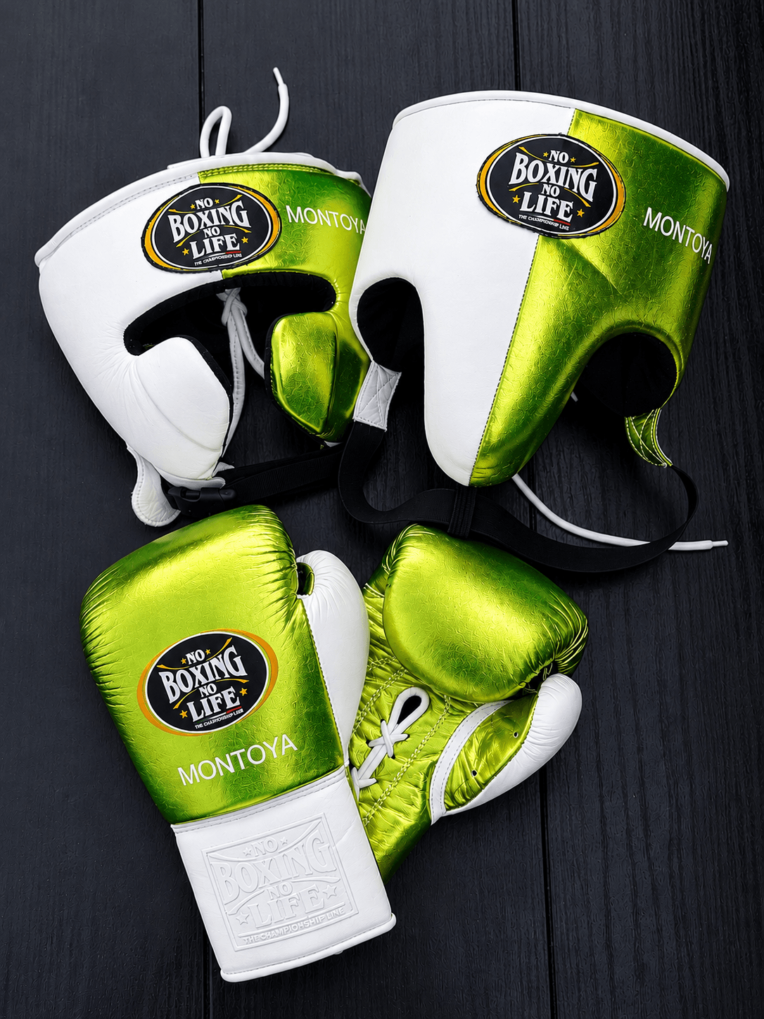 No Boxing No Life Boxing Set Parrot/White Leather