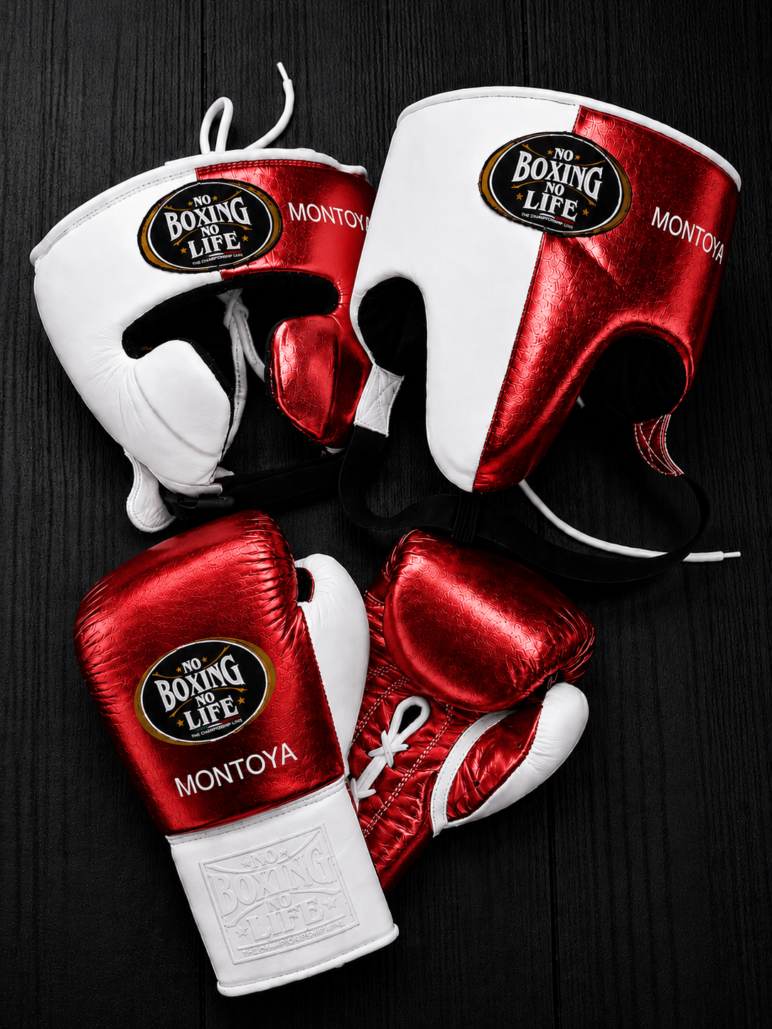 No Boxing No Life Boxing Set Red/White Training Gear