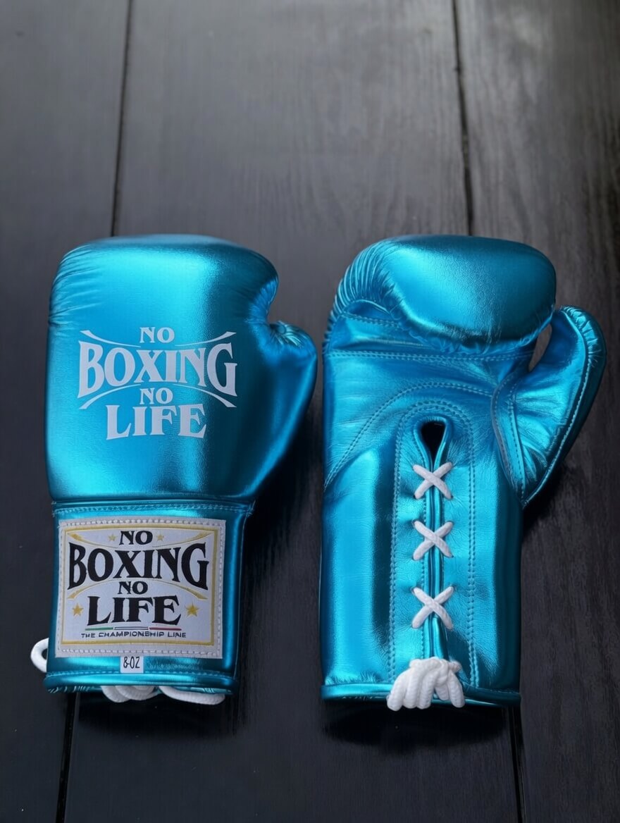 No Boxing No Life Boxing Gloves Blue Customizable