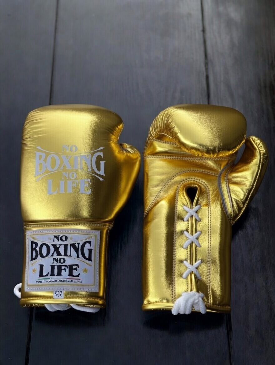 No Boxing No Life Boxing Gloves Yellow Training