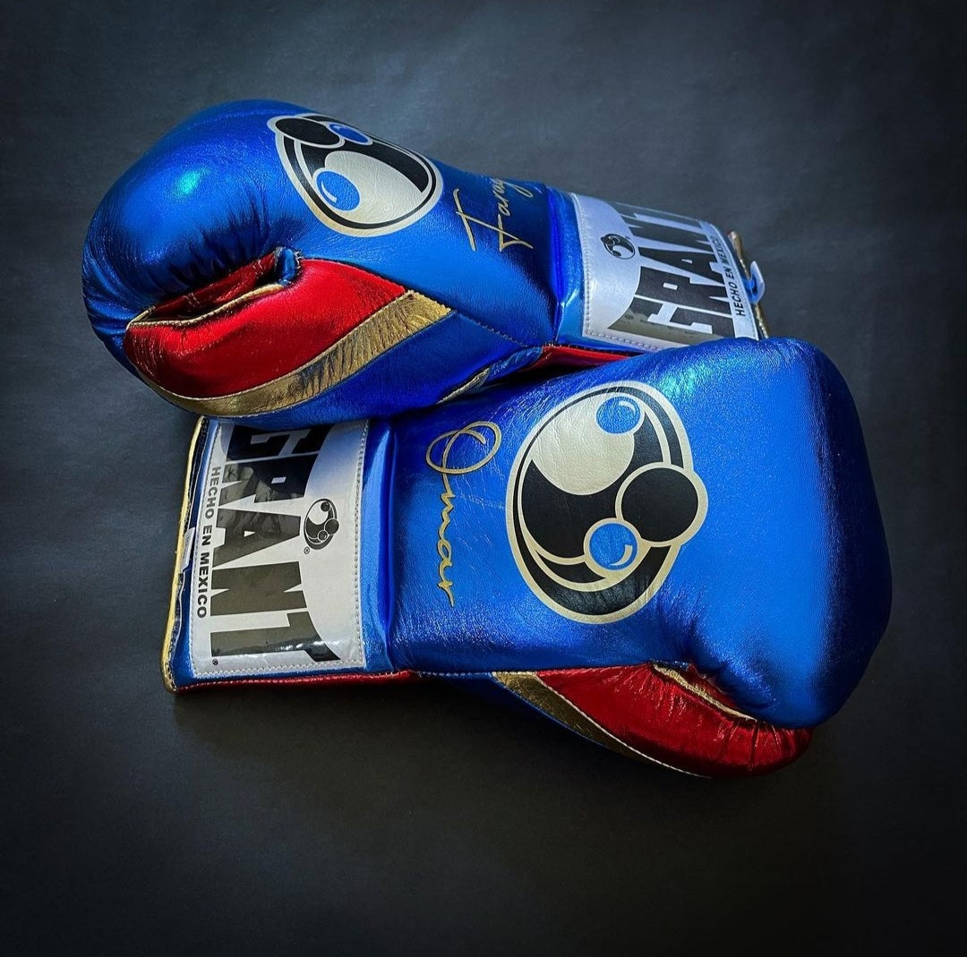 Grant Boxing Gloves Blue/Red/Gold Boxing Training