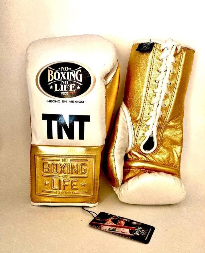 No Boxing No Life White/Gold  Professional Training Boxing Gears | Customizable