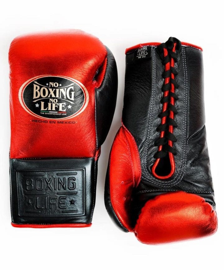 No boxing no life Red/Black boxing gloves, premium  sparring training gear