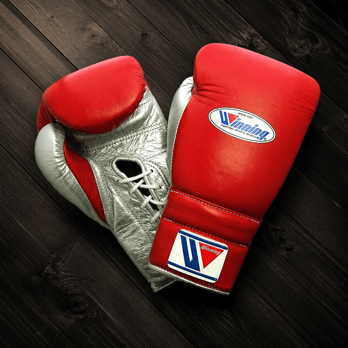 Winning Boxing Gloves Carrot/Slate Curved Leather Gloves for Sparring