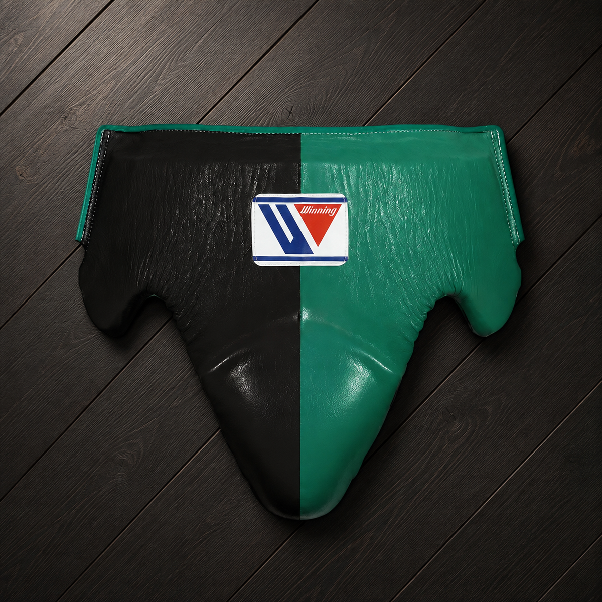 Winning Boxing Groinguard Black/Green Groin Guard for Pad Work