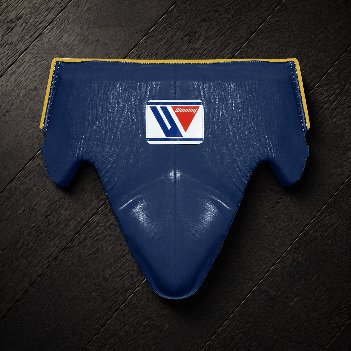 Winning Groin Protector Dark-Blue/Gold Customizable Leather