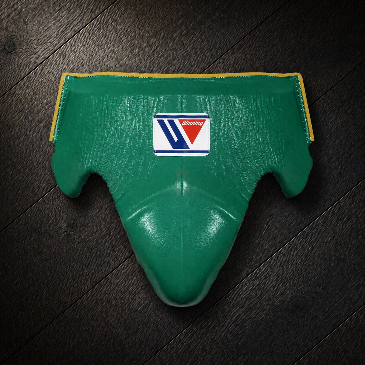 Winning Boxing Groinguard Green/Gold Protective Guard for Workout Sessions