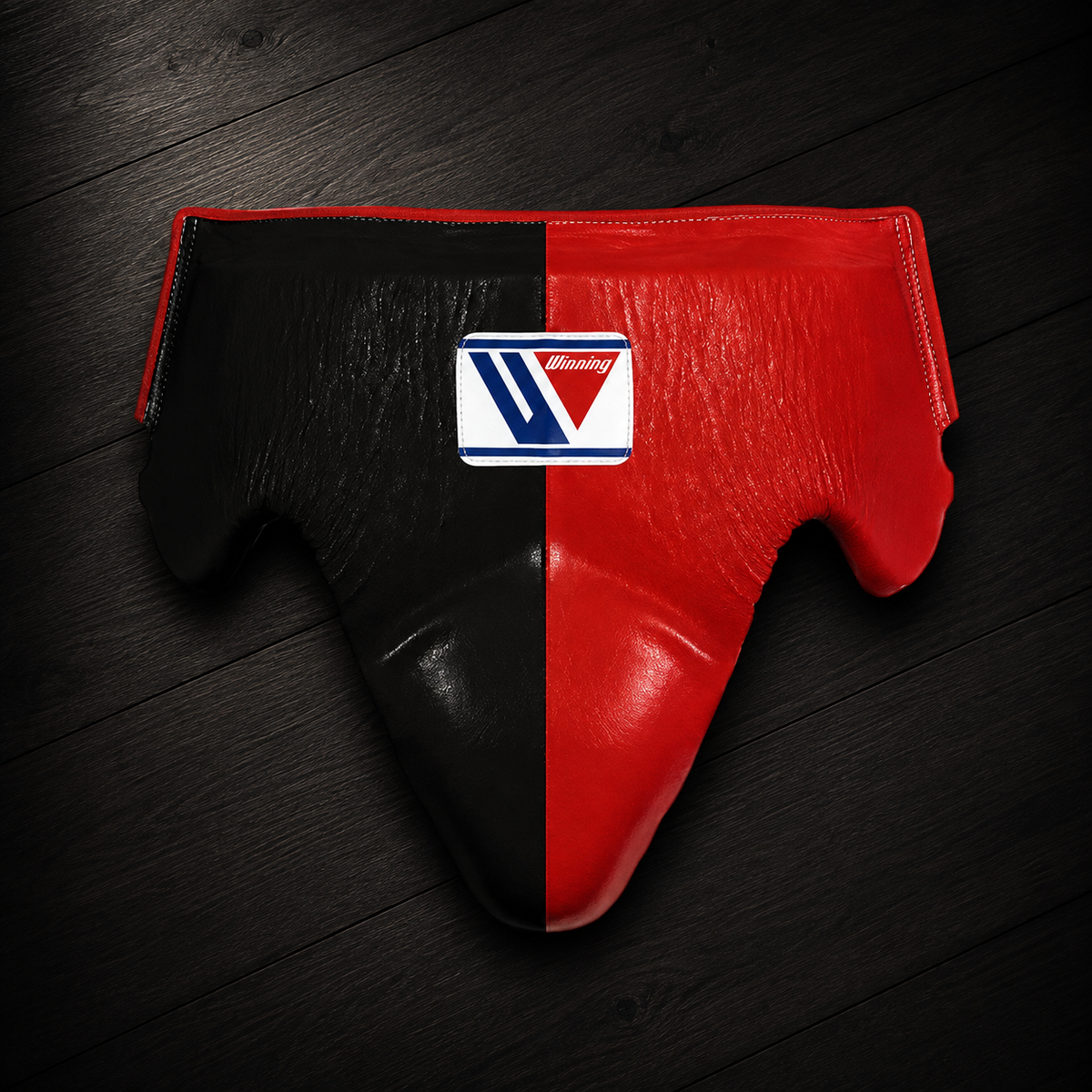 Winning Boxing Groinguard Black/Red Abdominal Guard for Sparring