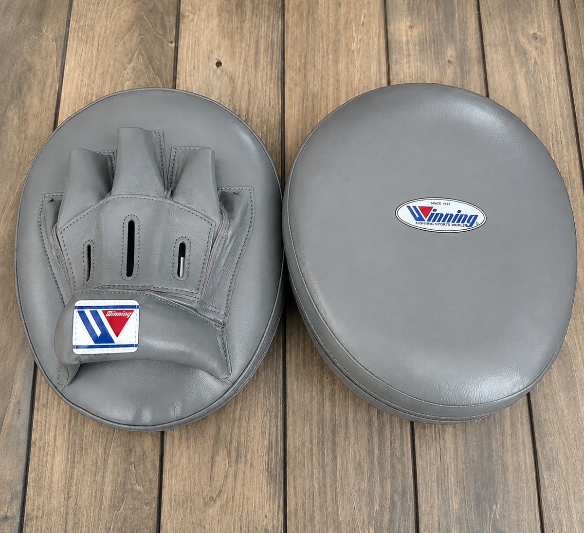 Winning Punching Mitts Gray Durable Leather
