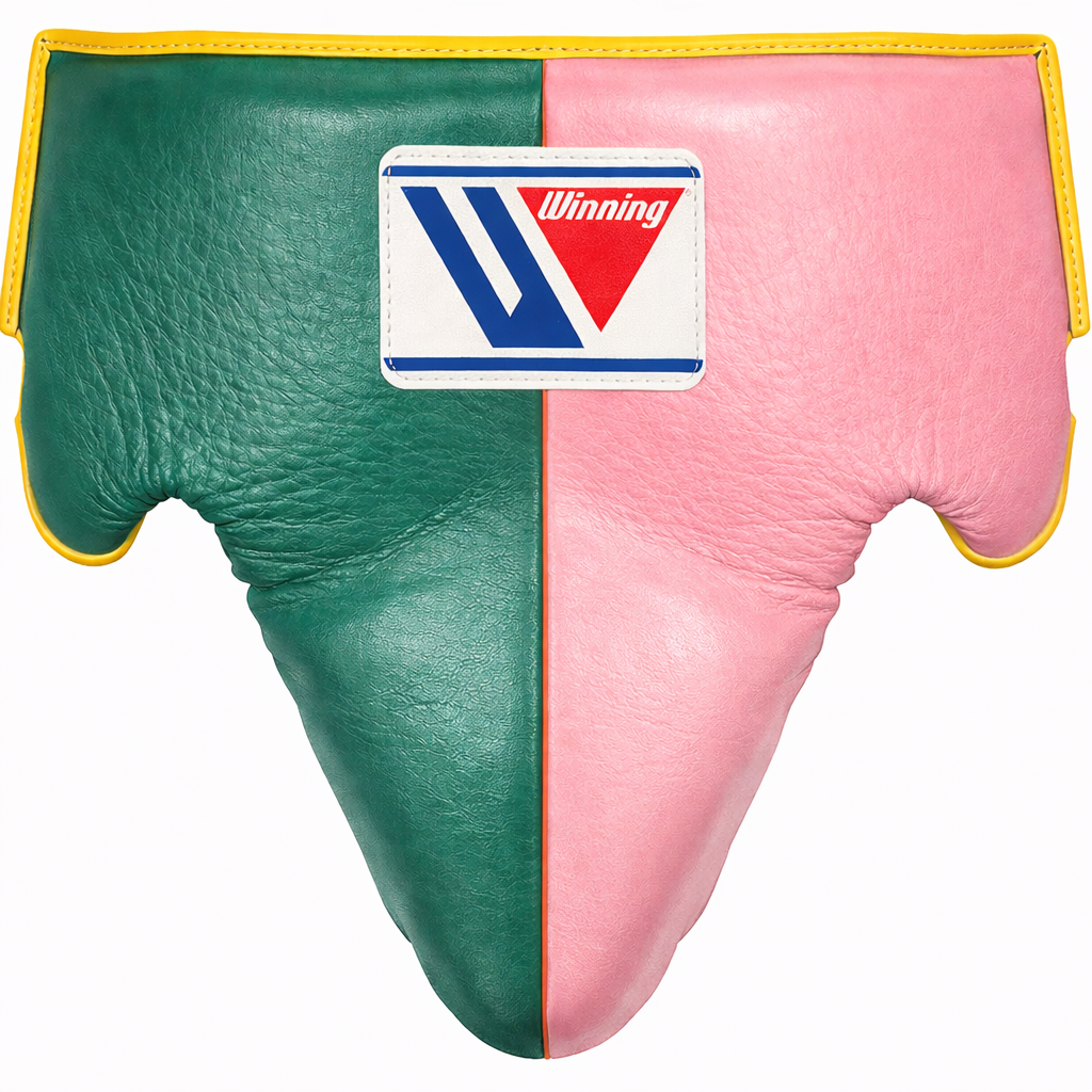 Winning Groin Protector Green/Pink Durable Leather