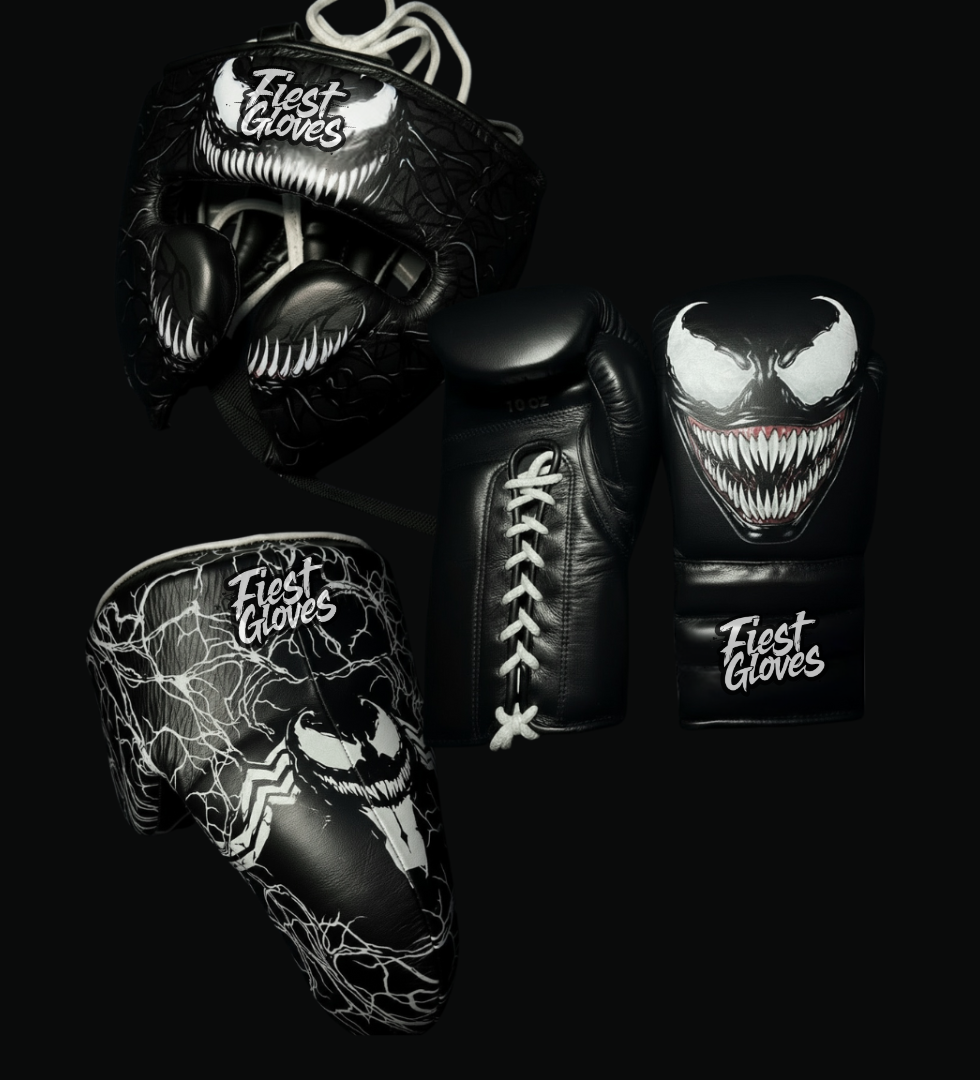 fiest boxing set black/white high quality complete boxing training equipment