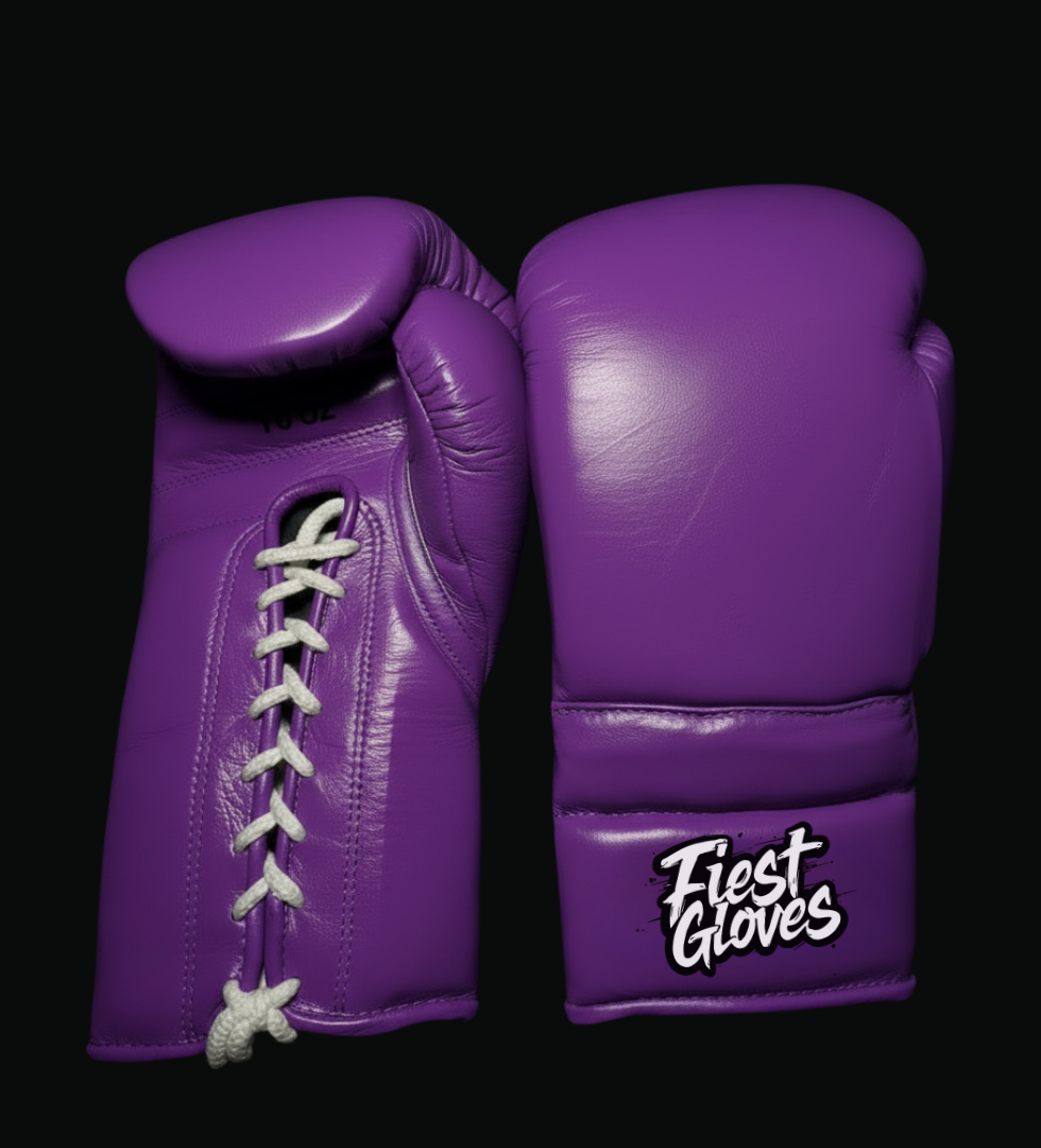 fiest boxing joker style purple gloves for sparring training