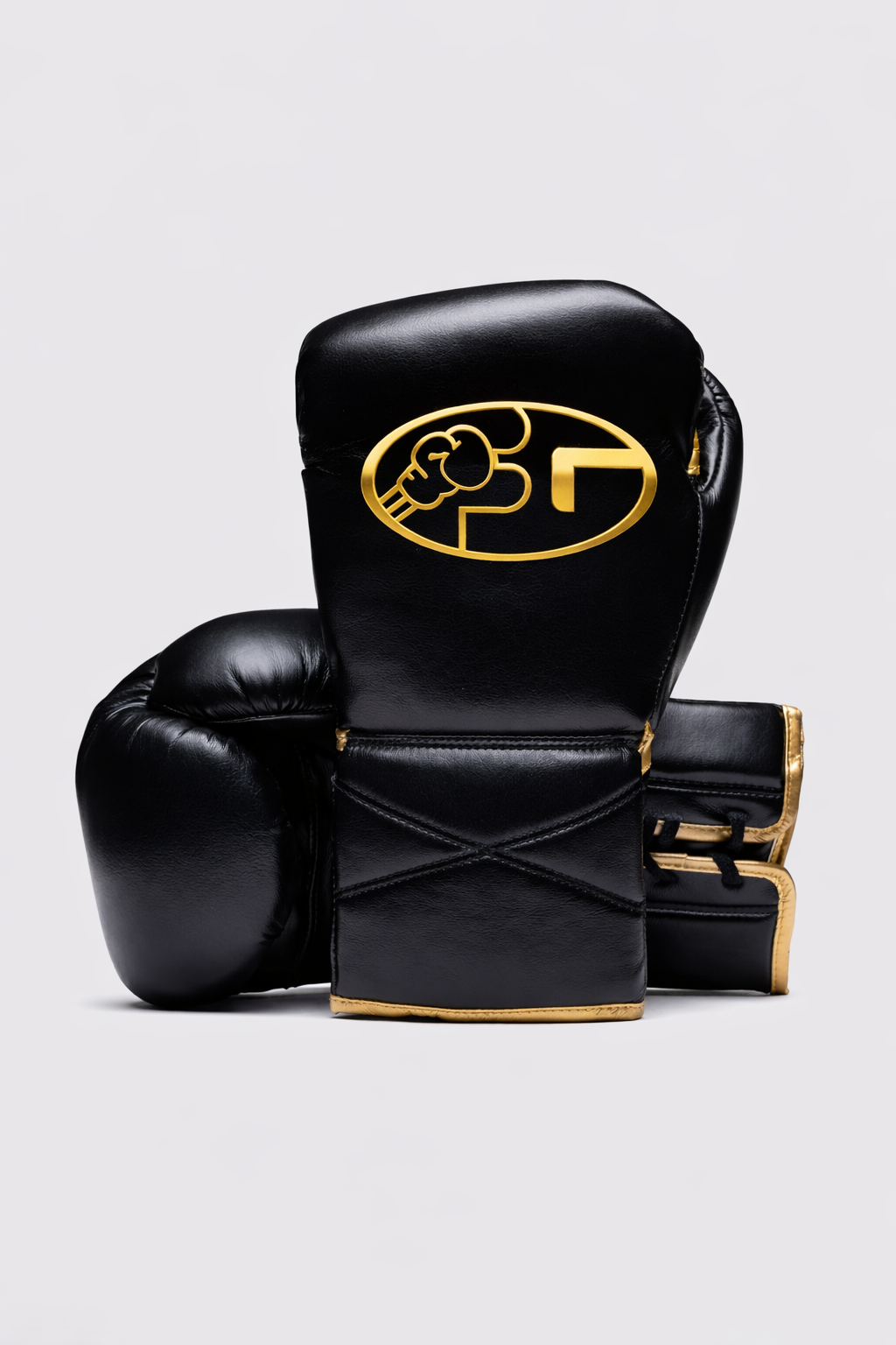 custom name boxing gloves black gold premium leather gloves