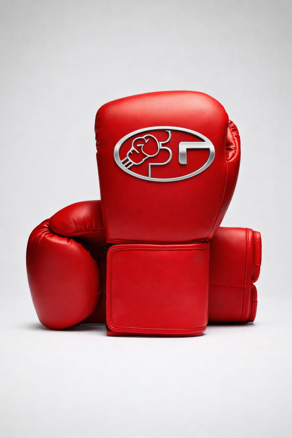 custom boxing gloves velcro red silver   premium training gloves
