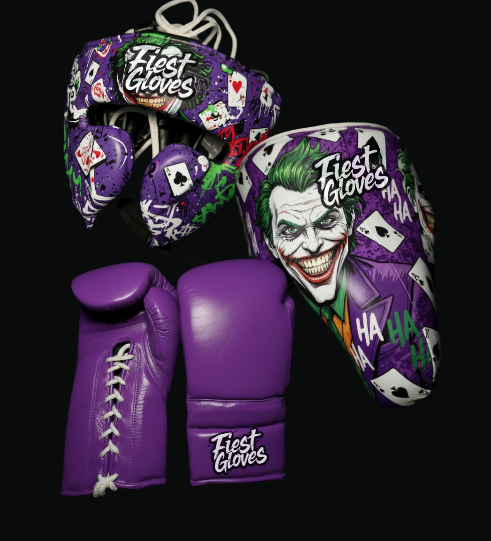 fiest boxing set joker style purple full set for sparring training