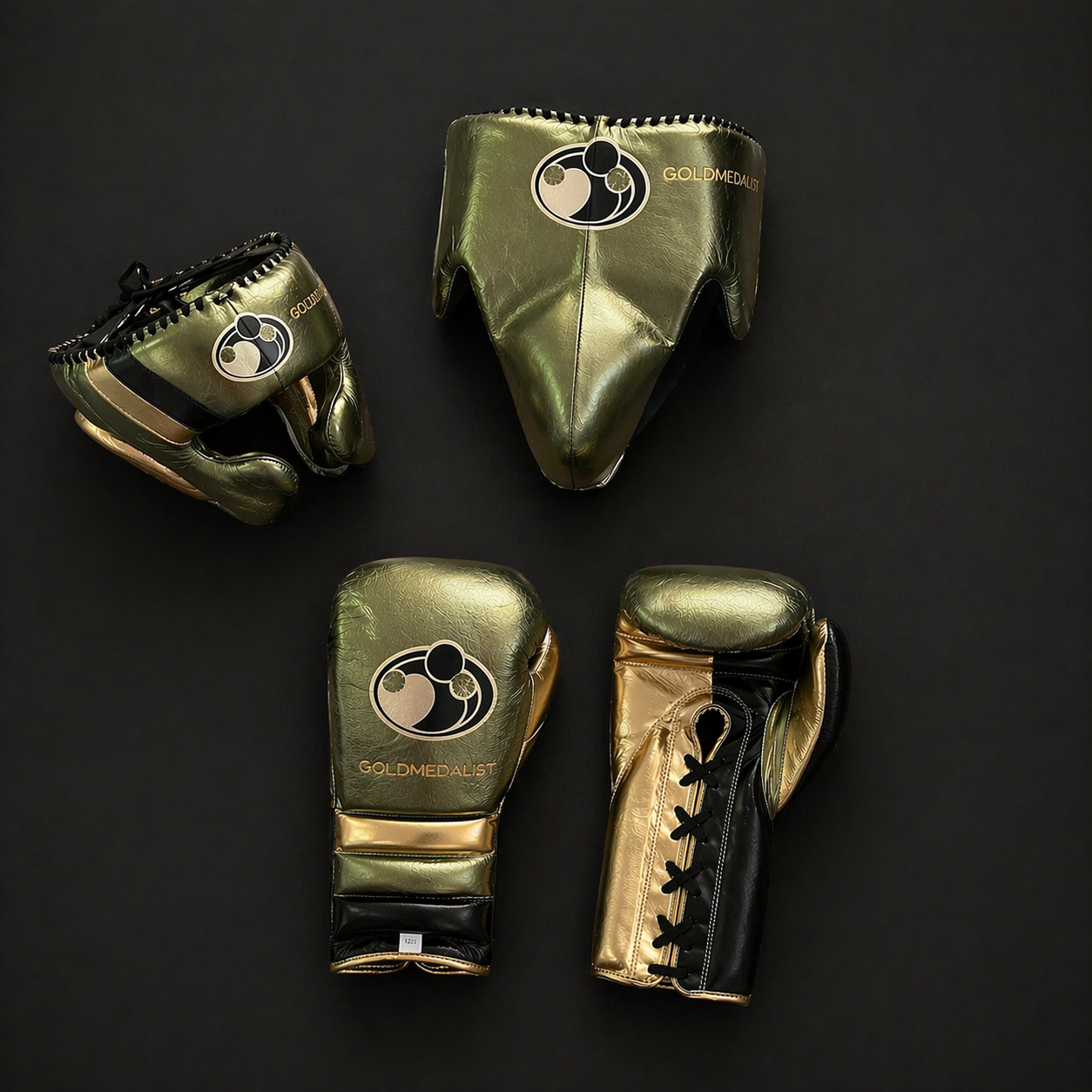 Grant Boxing Set Green/Black/Gold Custom made