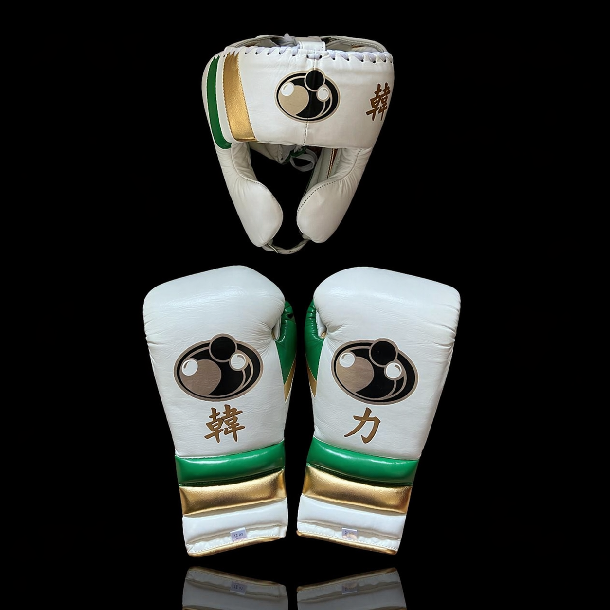Grant Boxing Set White/Green/Gold Custom made