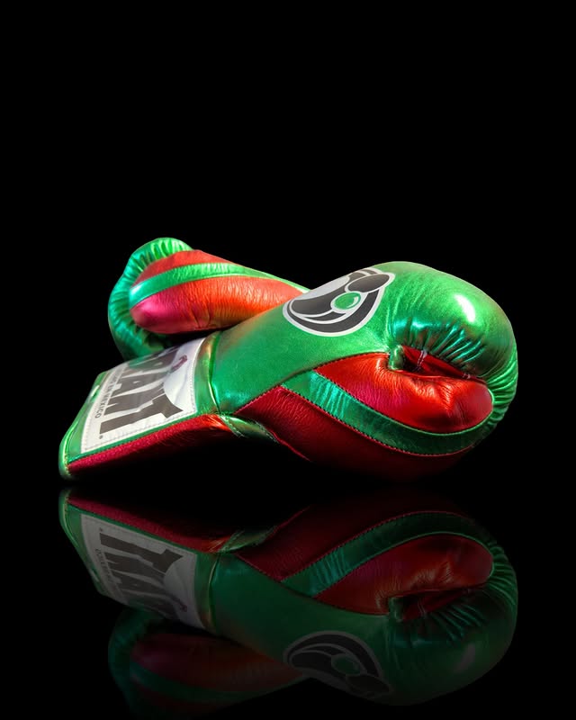 Grant Boxing Gloves Green/Orange Lace-Up Training
