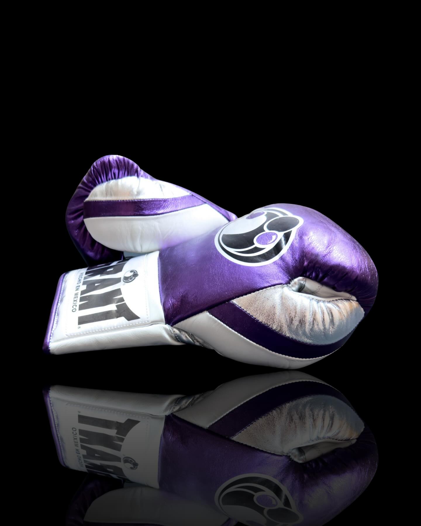 grant boxing gloves purple/white back and thumb view custom training gloves for boxing
