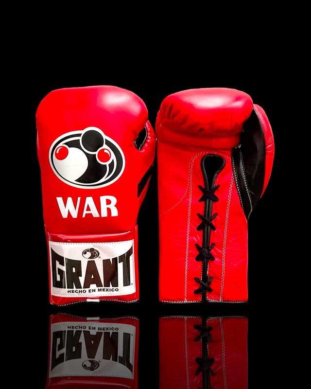 grant boxing gloves red/black front view custom training gloves for boxing