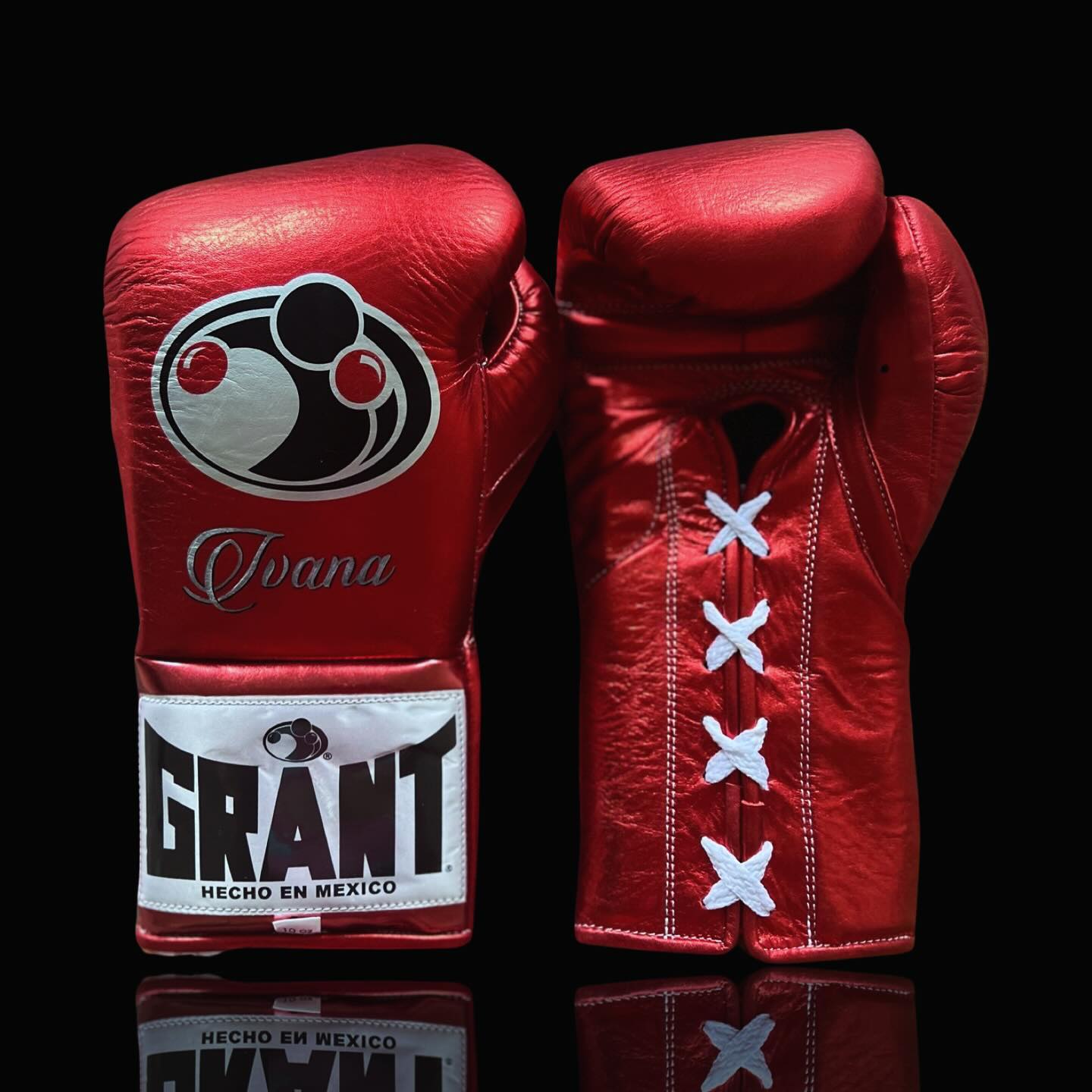 grant boxing gloves red front view professional sparring and training gear