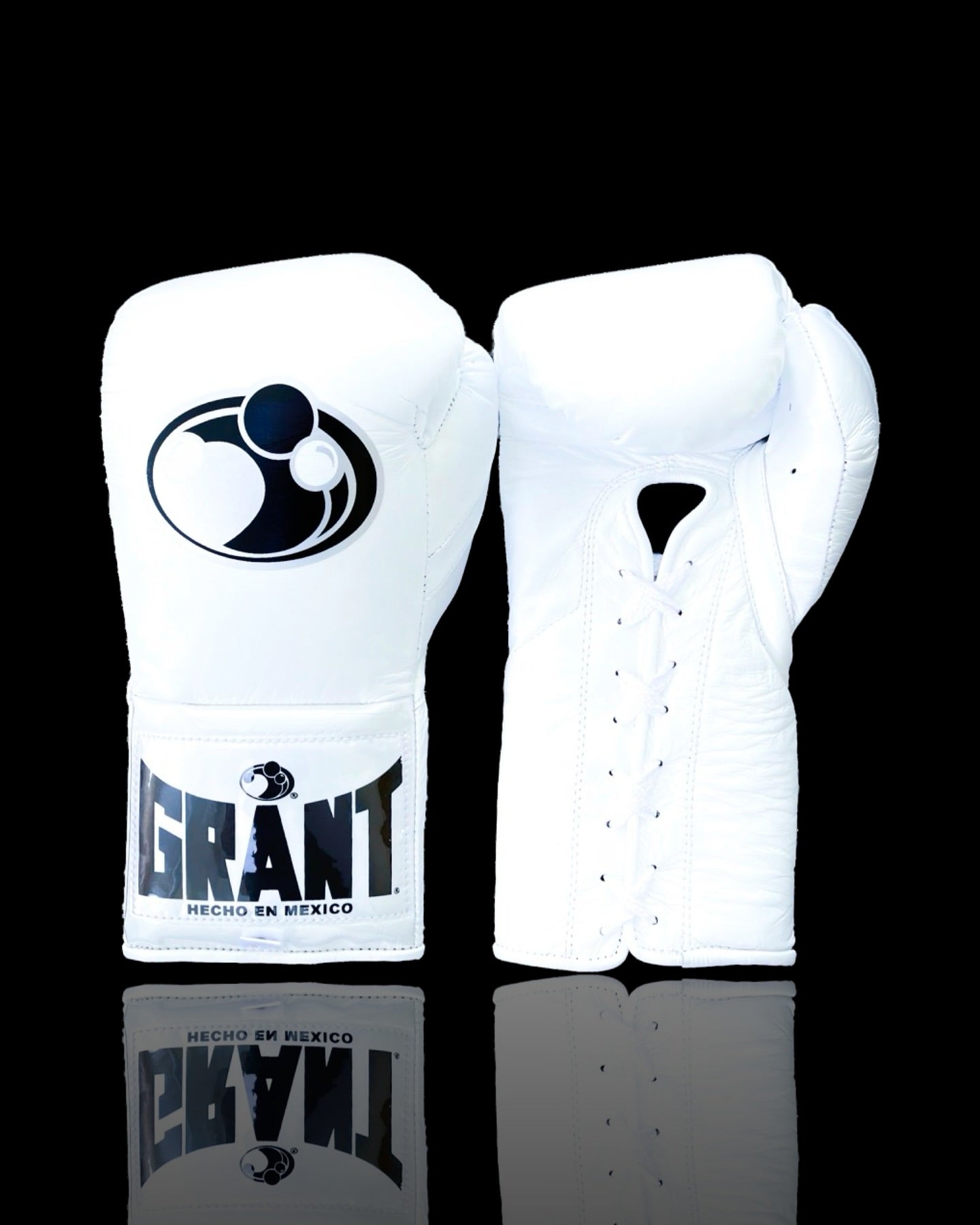 grant boxing gloves white front view  premium fight gloves for athletes