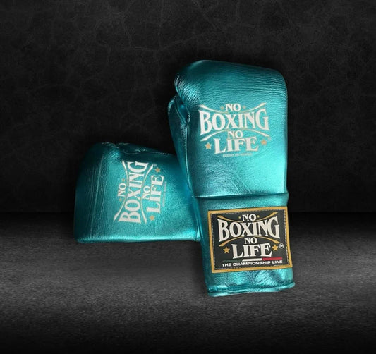 No boxing no life Blue boxing gloves , ultra-soft sparring gloves