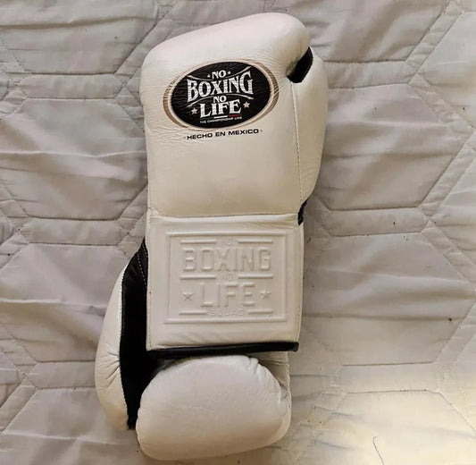 No boxing no life Beige  boxing gloves, premium soft-padding sparring training gear